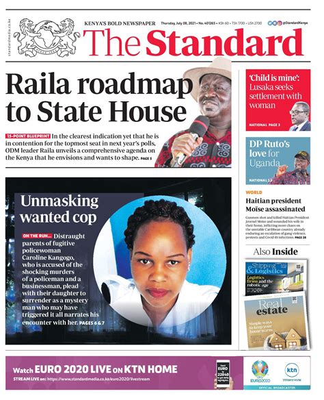 standard newspaper kenya today breaking news